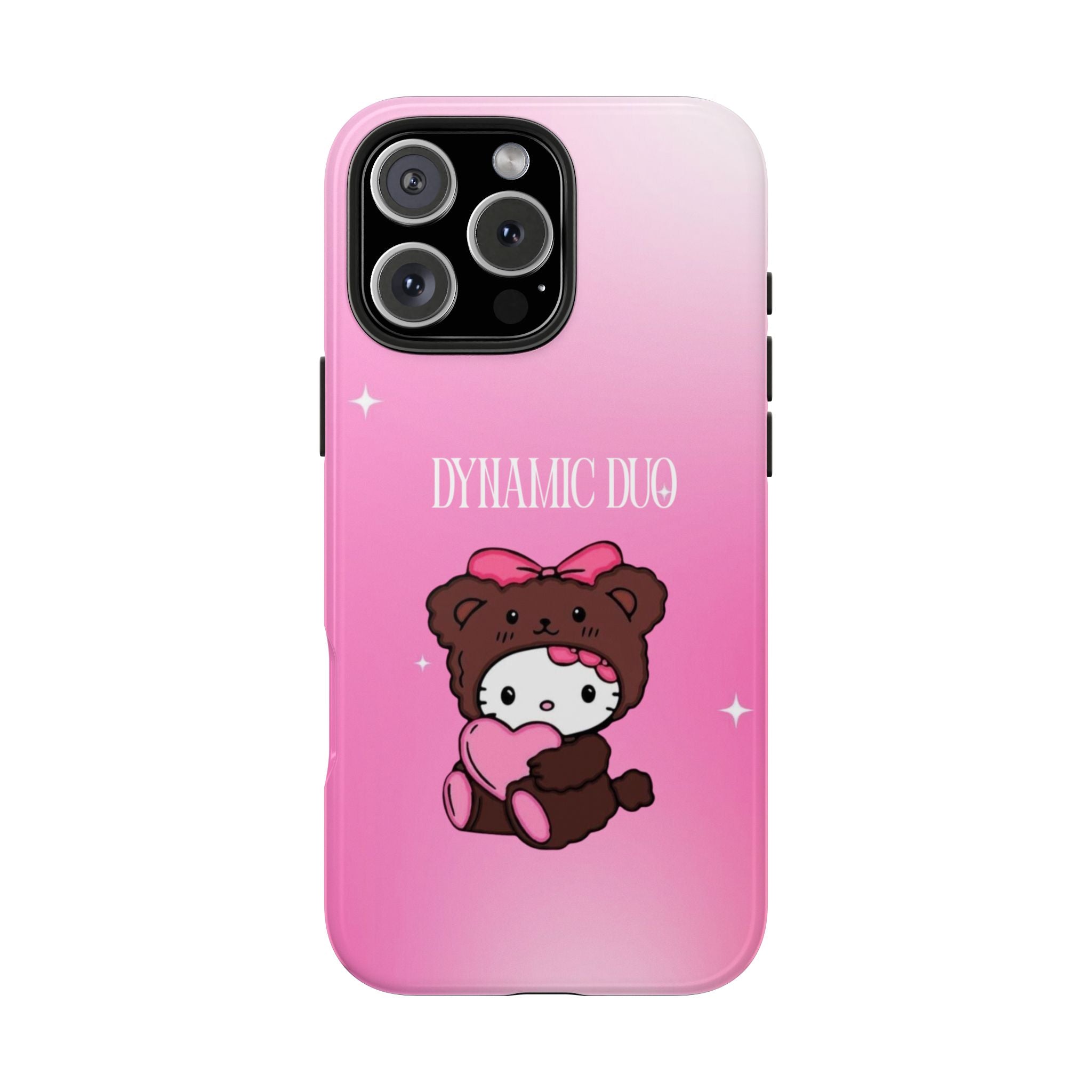 Brown 'Dynamic Duo' Part 2 Cute Bear Tough Phone Case