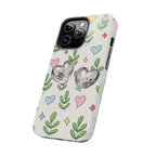 Floral Hearts Tough Phone Case