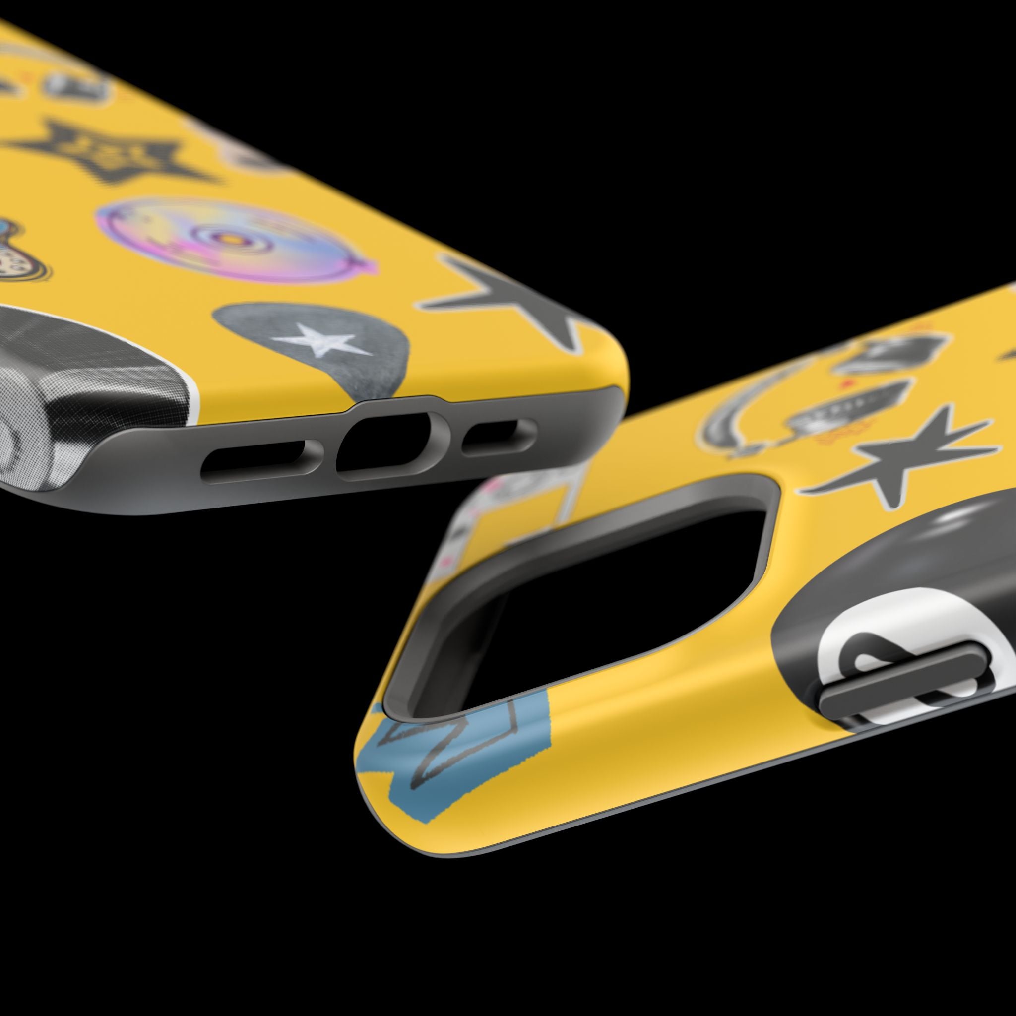 Yellow Music Icons MagSafe Phone Case