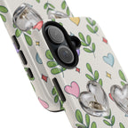 Floral Hearts Tough Phone Case