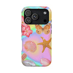 Tropical Seashell Magnetic Impact Resistant Phone Case