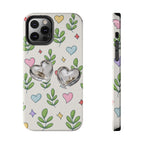 Floral Hearts Tough Phone Case