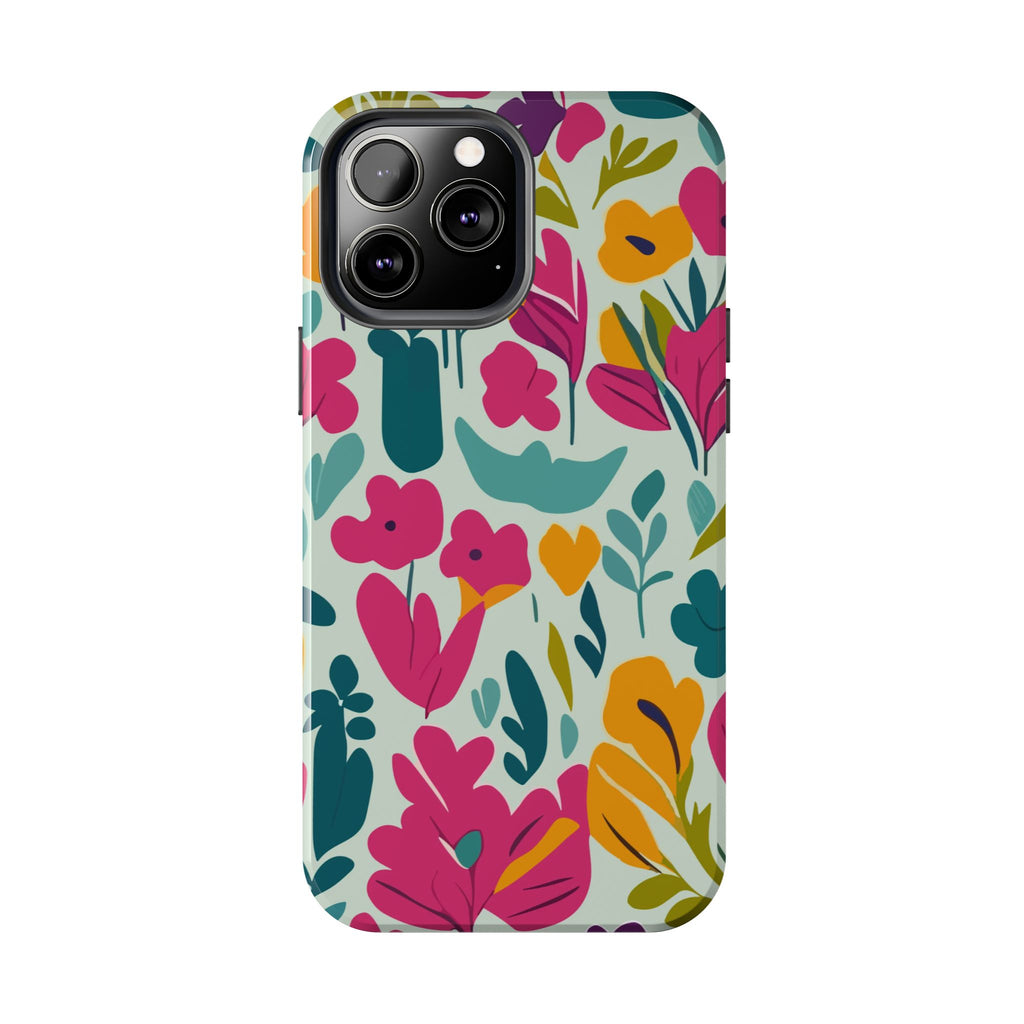 Floral Splash Tough Phone Case