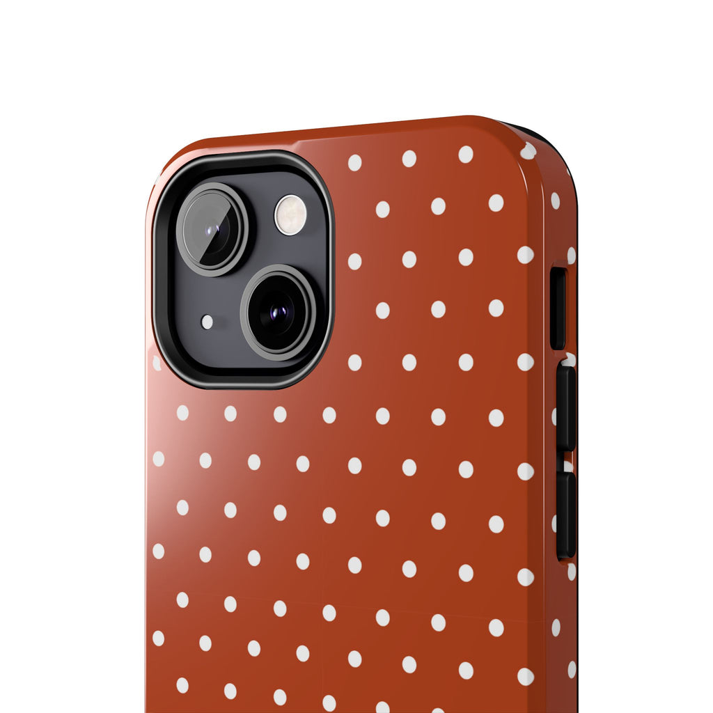 Brown Polka Dot Tough Phone Case