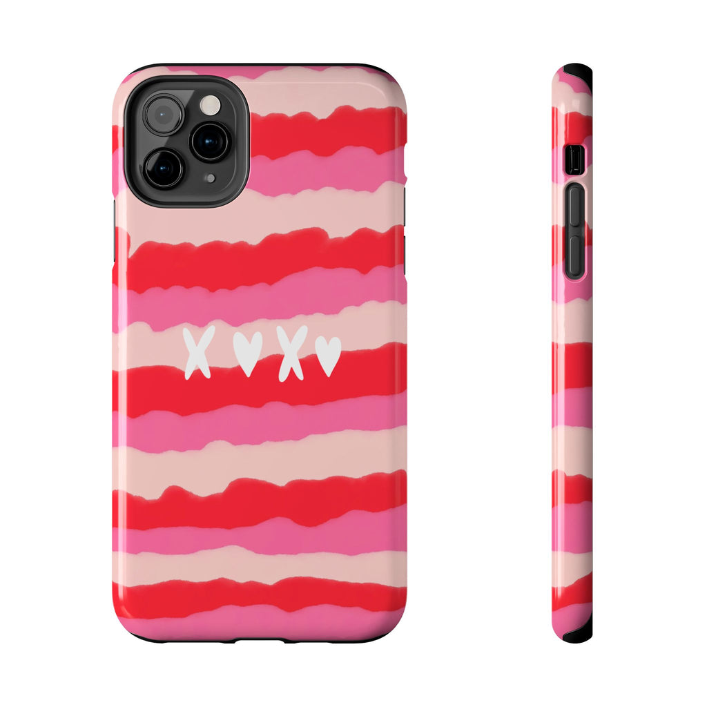 XOXO Stripe Tough Phone Case