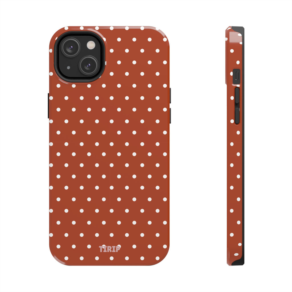 Brown Polka Dot Tough Phone Case