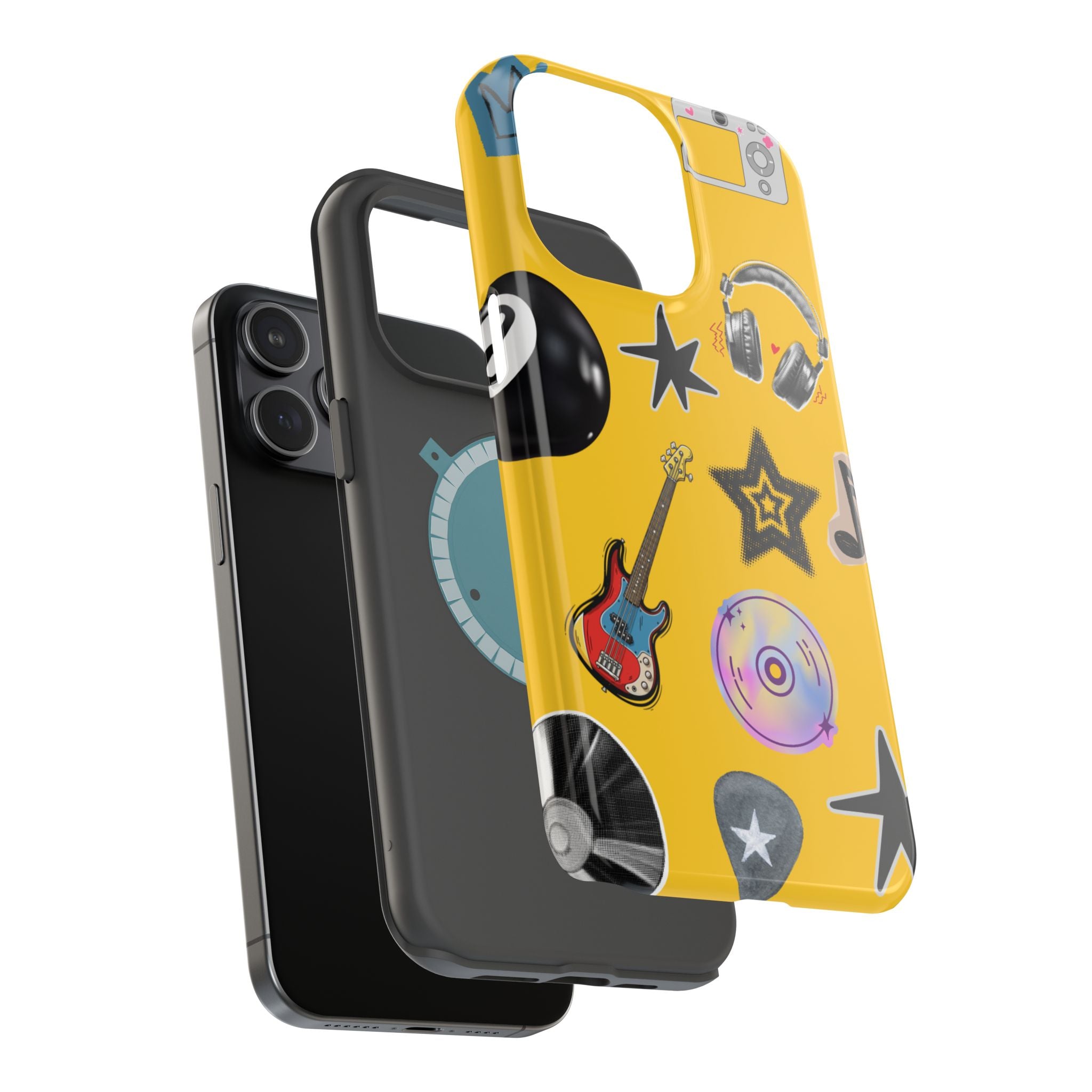 Yellow Music Icons MagSafe Phone Case