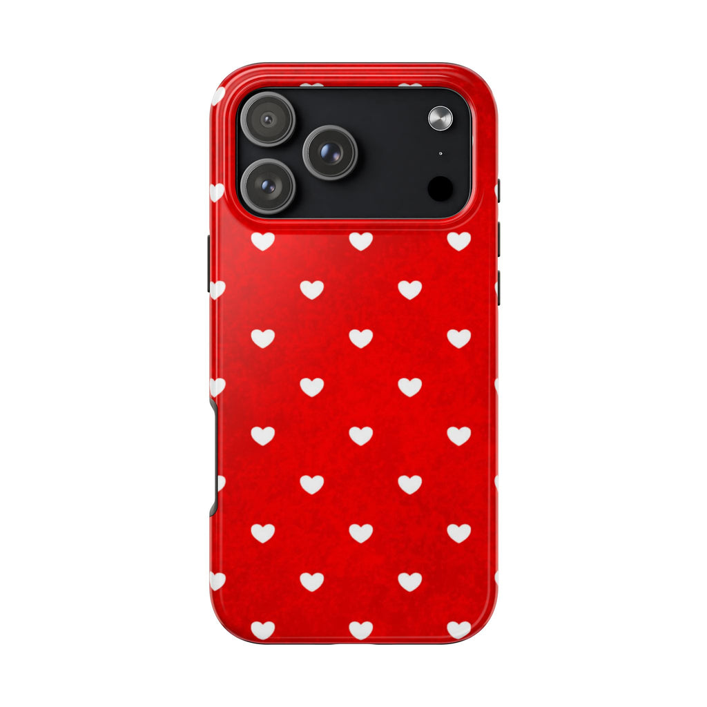 I’m Yours Red Heart Pattern Tough Phone Case