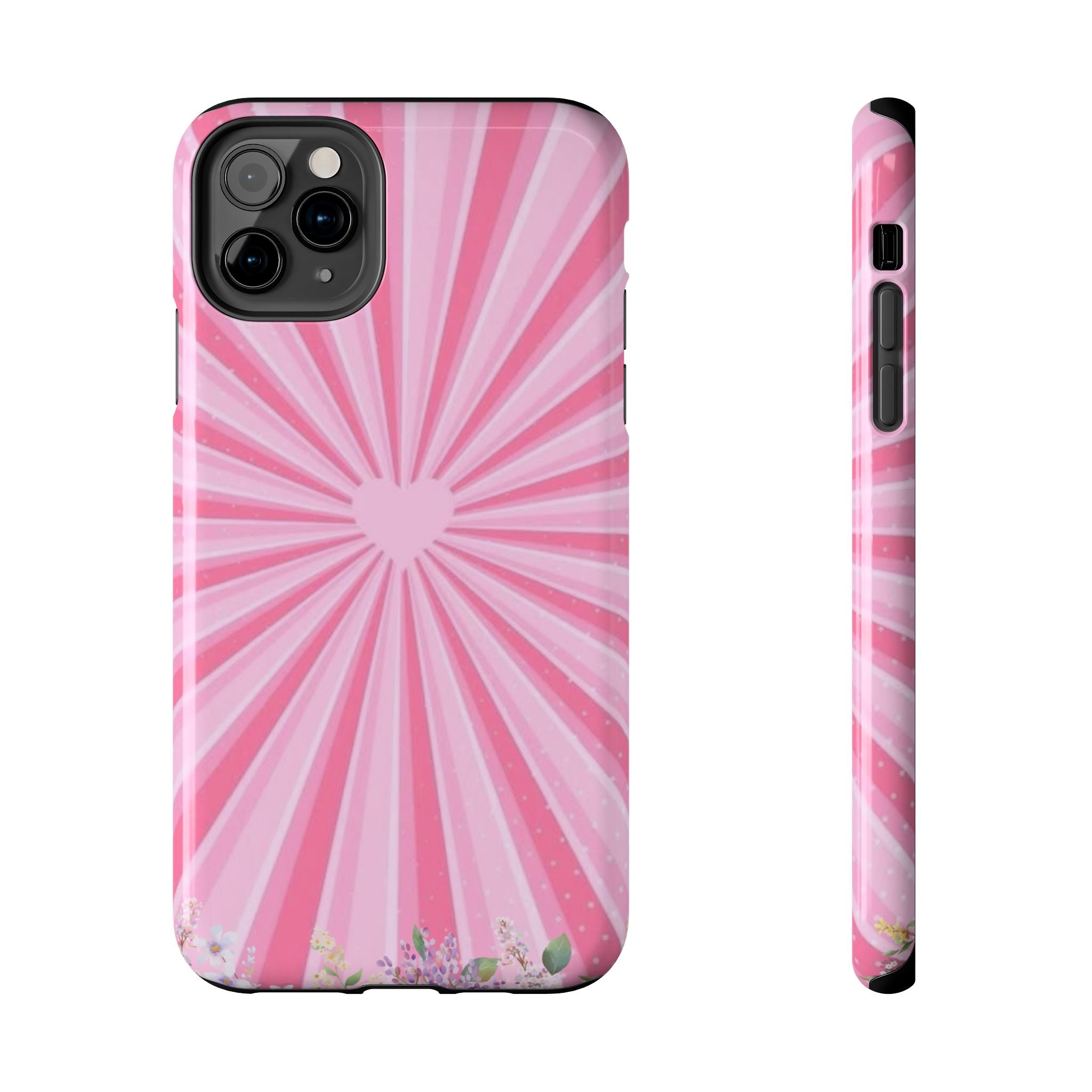 Pink Heartburst Tough Phone Case