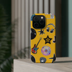 Yellow Music Icons MagSafe Phone Case