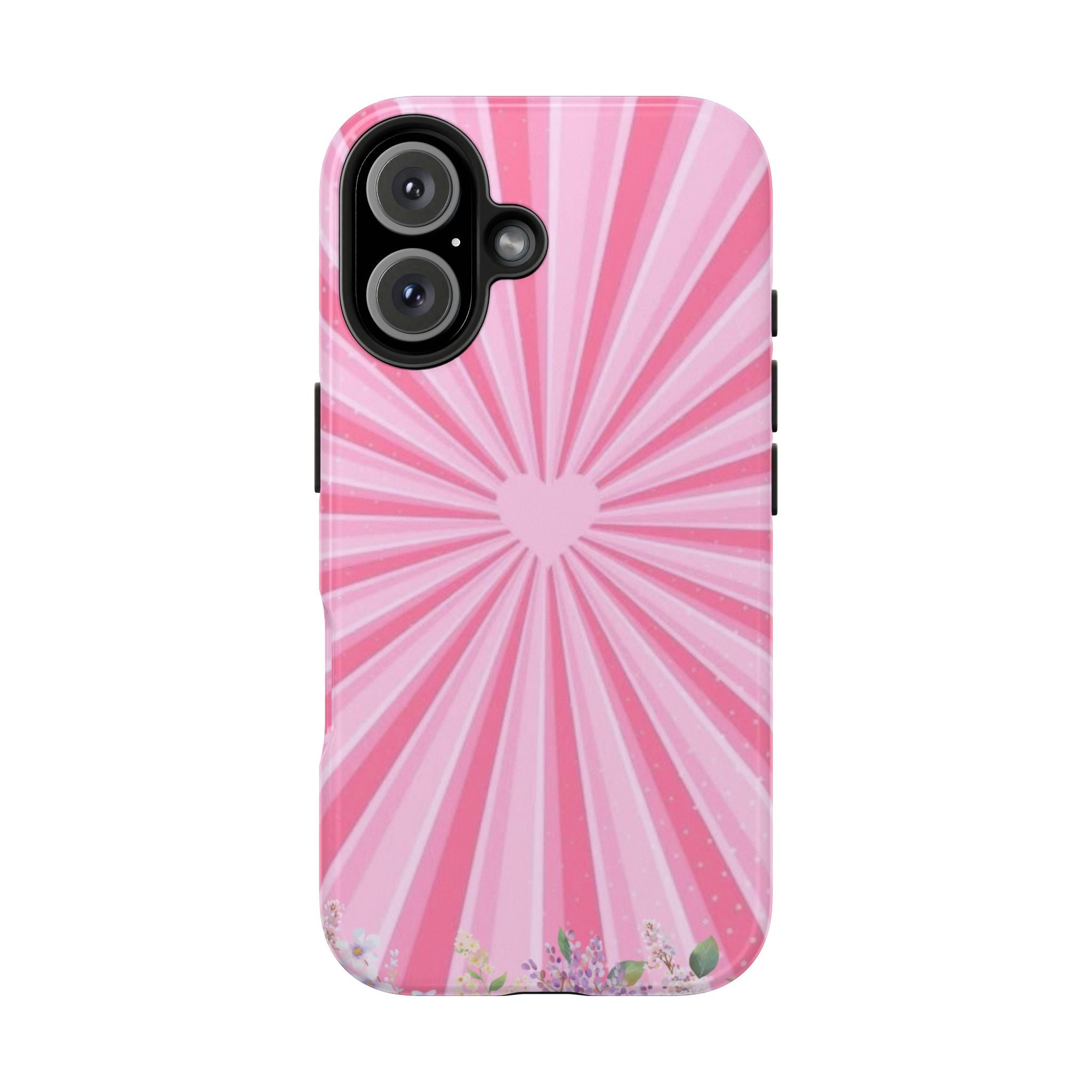 Pink Heartburst Tough Phone Case