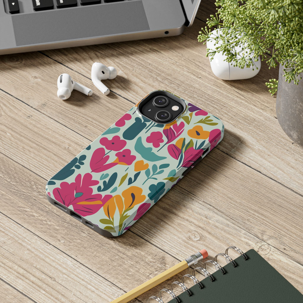 Floral Splash Tough Phone Case