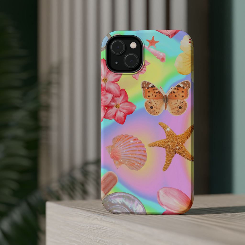 Tropical Seashell Magnetic Impact Resistant Phone Case