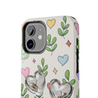 Floral Hearts Tough Phone Case