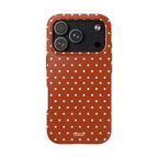 Brown Polka Dot Tough Phone Case