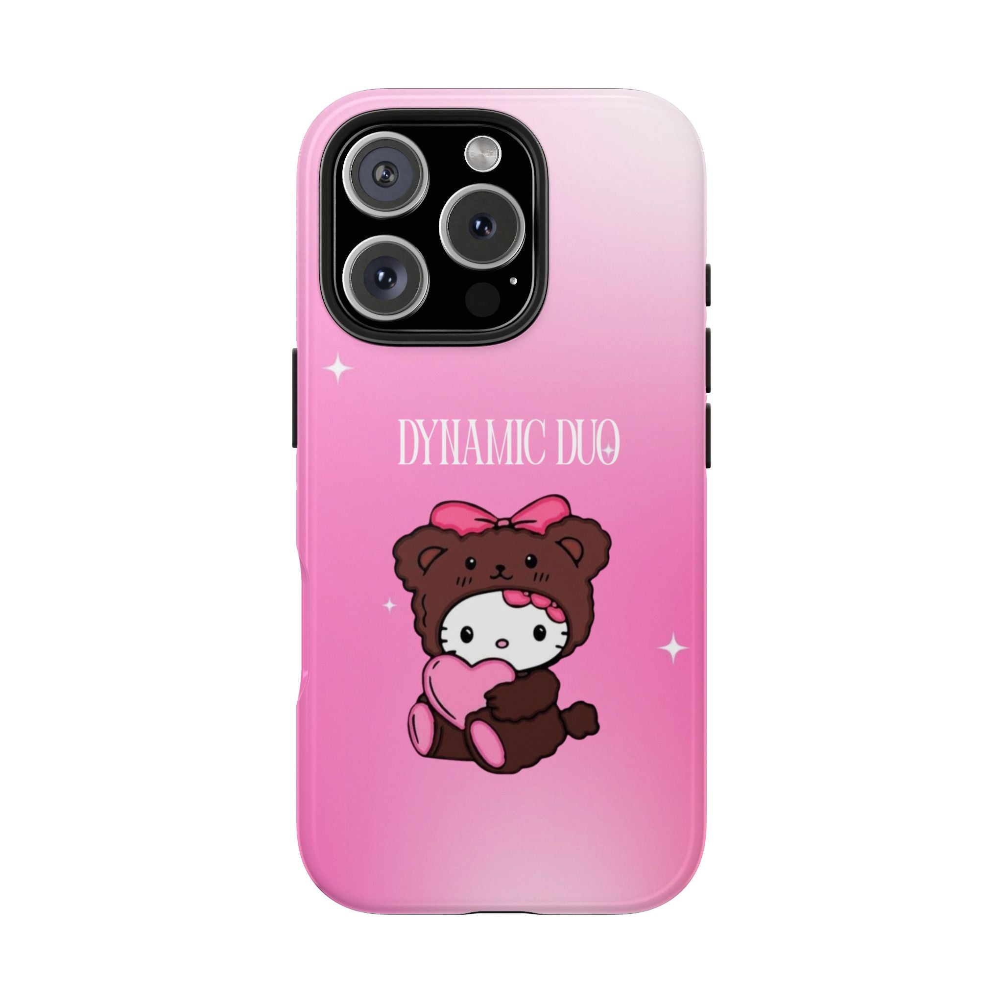 Brown 'Dynamic Duo' Part 2 Cute Bear Tough Phone Case