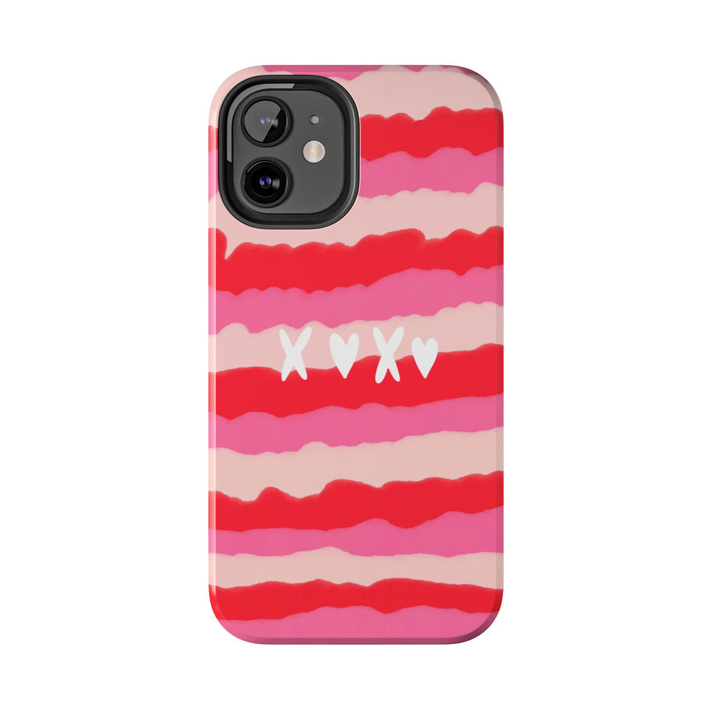 XOXO Stripe Tough Phone Case