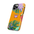 Tropical Floral Crab Tough Phone Case