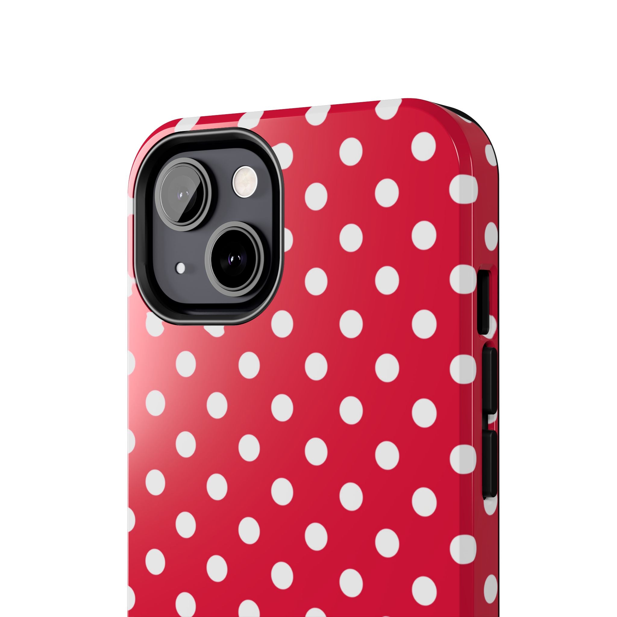Red & White Polka Dot Tough Phone Cases