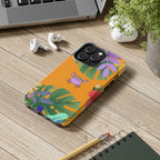 Tropical Floral Crab Tough Phone Case