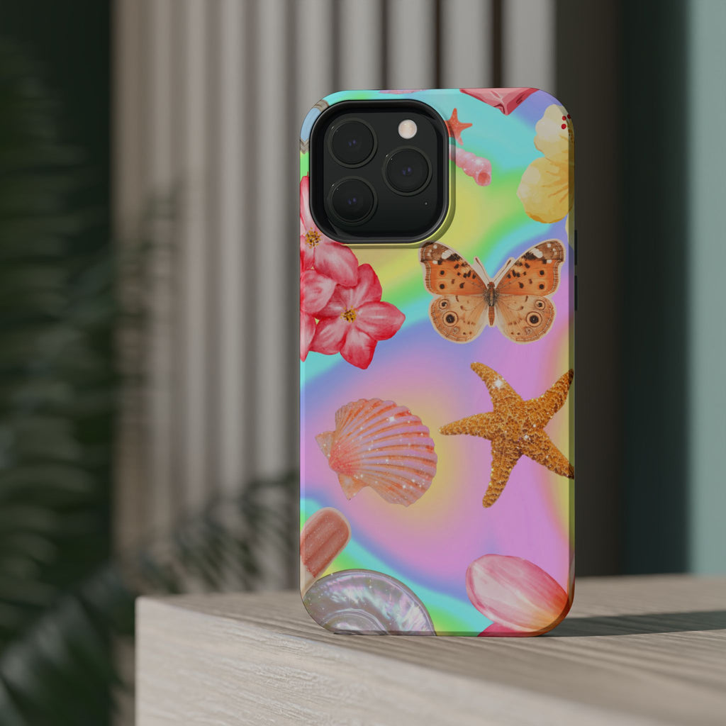 Tropical Seashell Magnetic Impact Resistant Phone Case