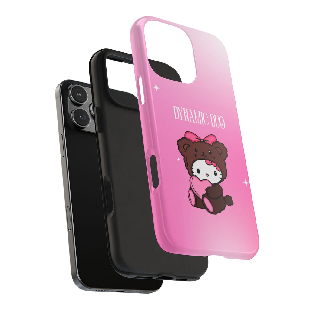 Brown 'Dynamic Duo' Part 2 Cute Bear Tough Phone Case