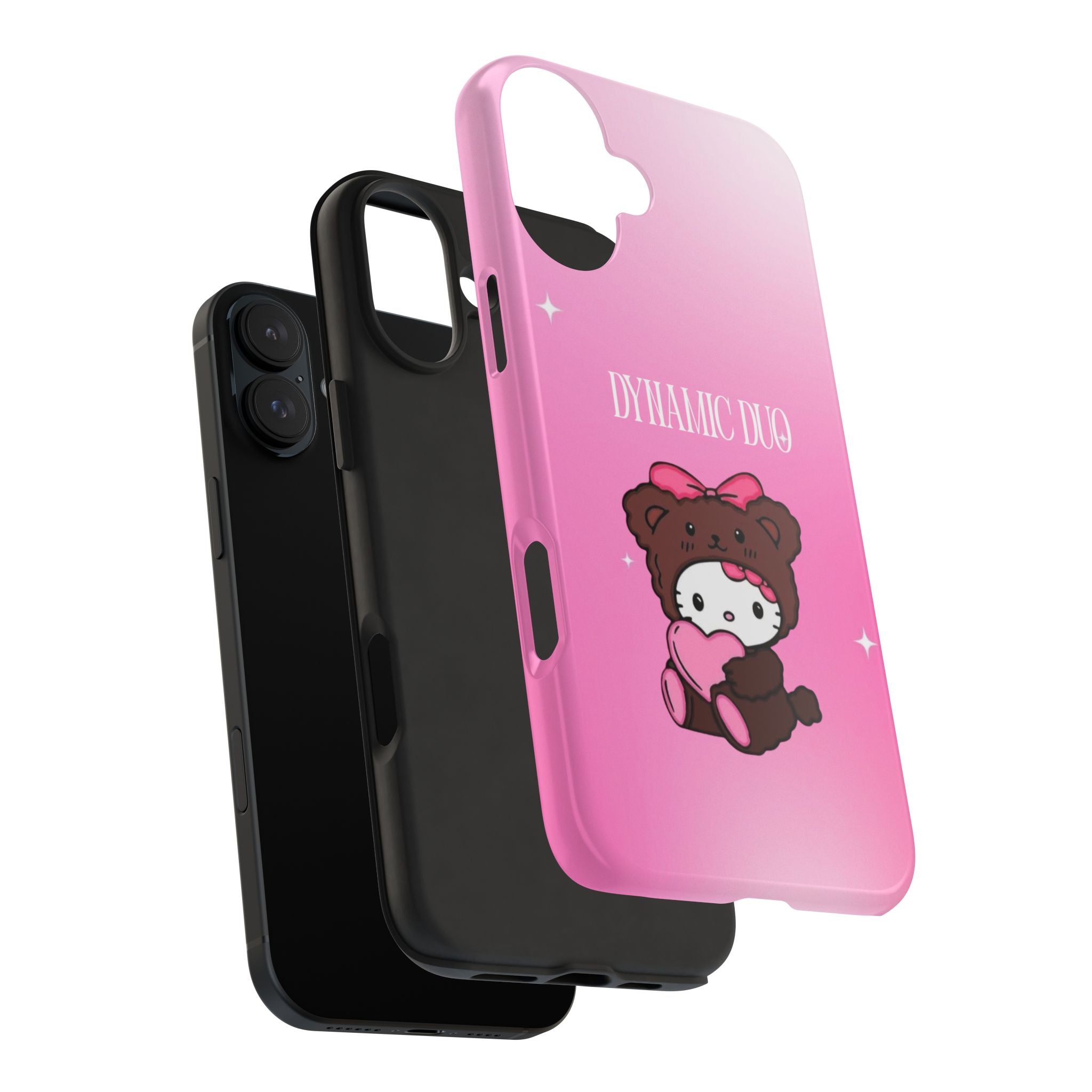 Brown 'Dynamic Duo' Part 2 Cute Bear Tough Phone Case