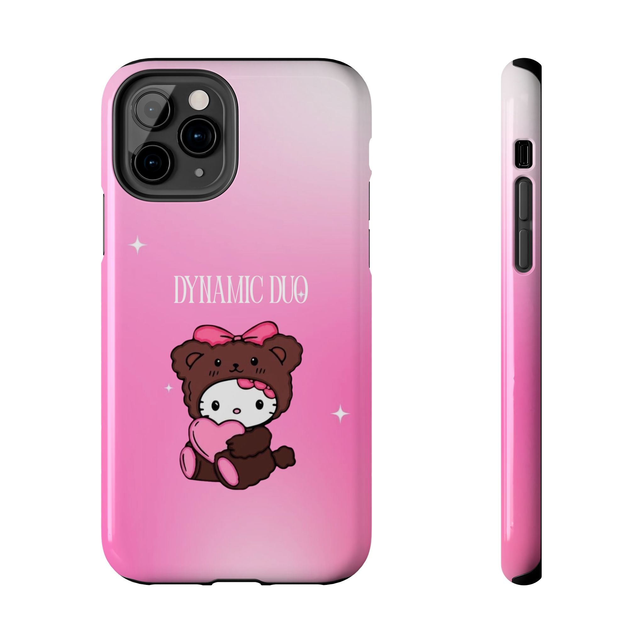 Brown 'Dynamic Duo' Part 2 Cute Bear Tough Phone Case