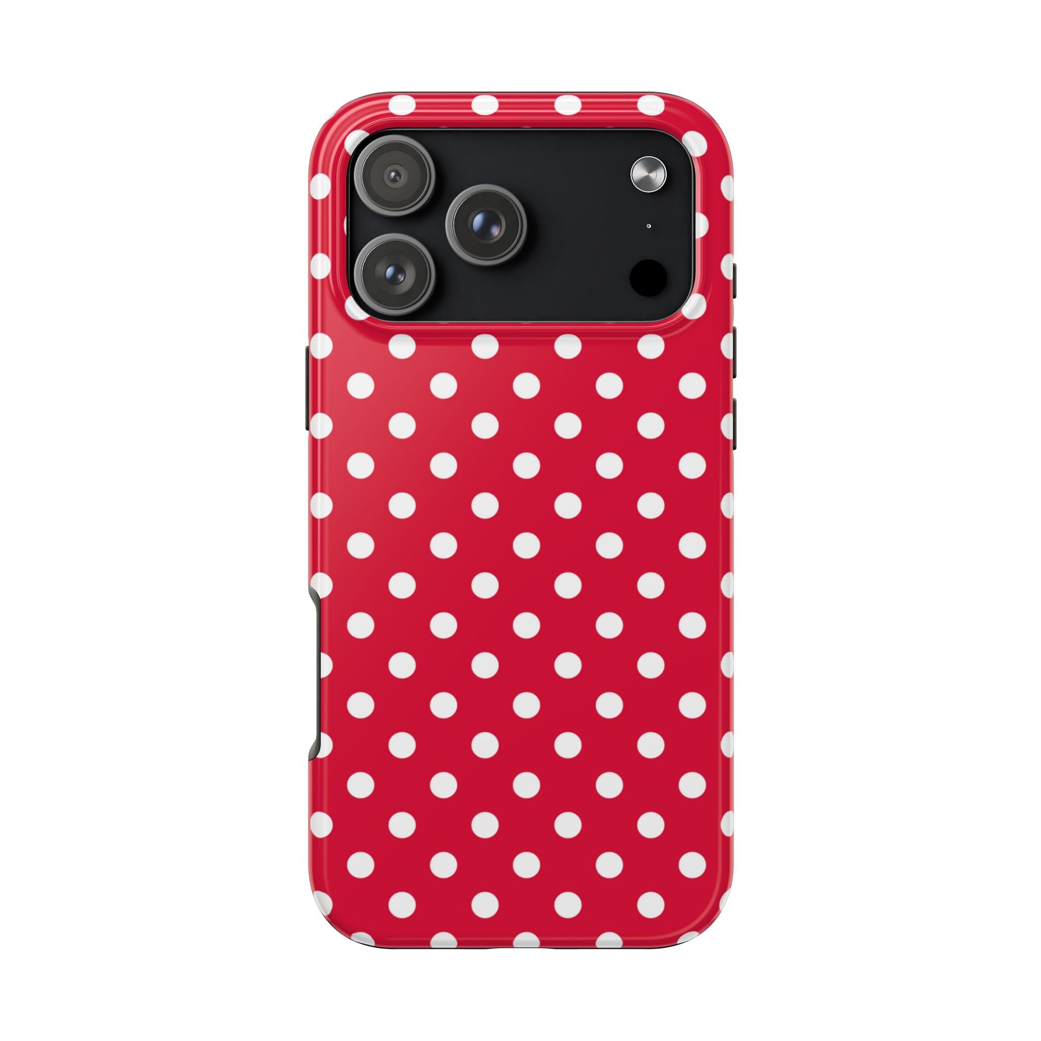 Red & White Polka Dot Tough Phone Cases